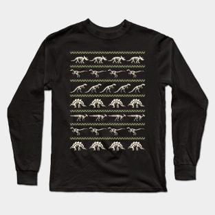 Dinosaurs Ugly Sweater Long Sleeve T-Shirt